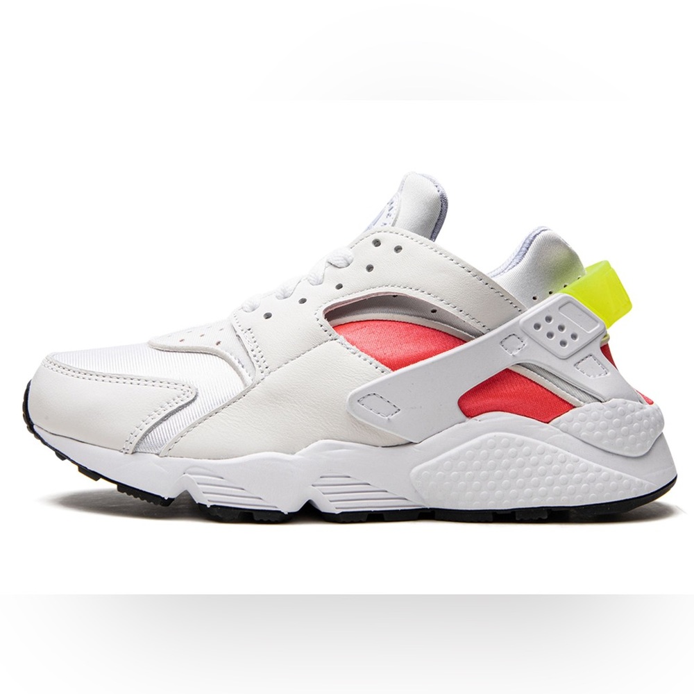 Nike Women's Air Huarache Running Shoe, White/Volt/Bright - SOLD OUT SIZE